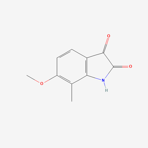 6-methoxy-7-methyl-1H-indole-2,3-dione (CAS: 942493-22-3) - Chemical Structure and Molecular Formula 