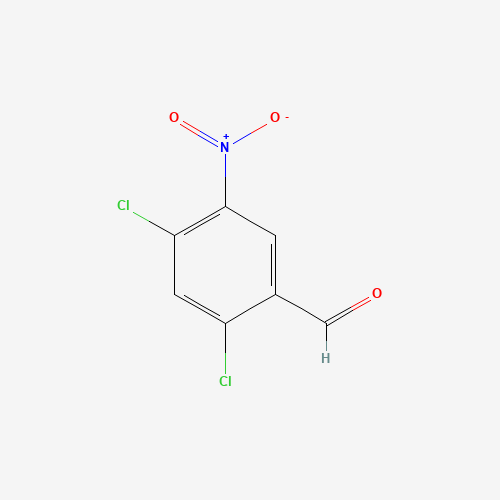 2,4-dichloro-5-nitrobenzaldehyde (CAS: 53581-87-6) - Chemical Structure and Molecular Formula 