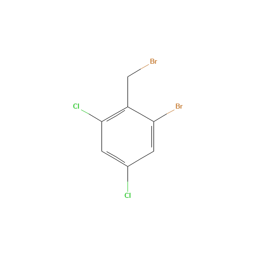 1-bromo-2-(bromomethyl)-3,5-dichlorobenzene (CAS: 115615-20-8) - Chemical Structure and Molecular Formula 