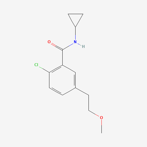 2-chloro-N-cyclopropyl-5-(2-methoxyethyl)benzamide (CAS: 1206625-87-7) - Related Chemical Product