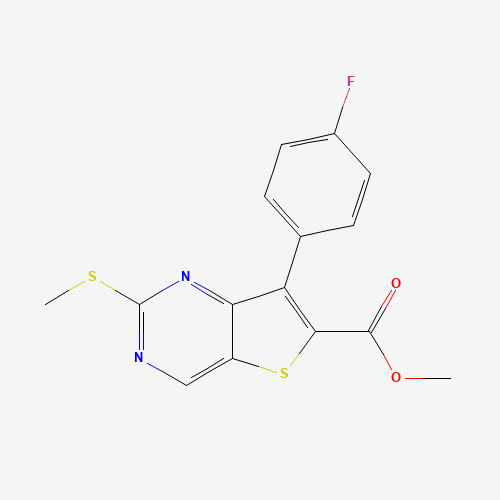 methyl 7-(4-fluorophenyl)-2-methylsulfanylthieno[3,2-d]pyrimidine-6-carboxylate (CAS: 1462949-99-0) - Related Chemical Product