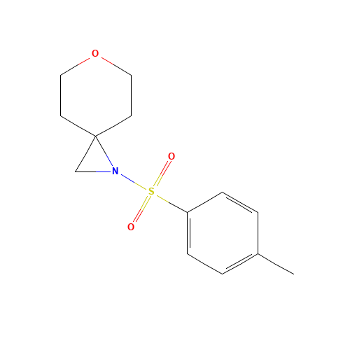 1-(4-methylphenyl)sulfonyl-6-oxa-1-azaspiro[2.5]octane (CAS: 1207754-85-5) - Chemical Structure and Molecular Formula 