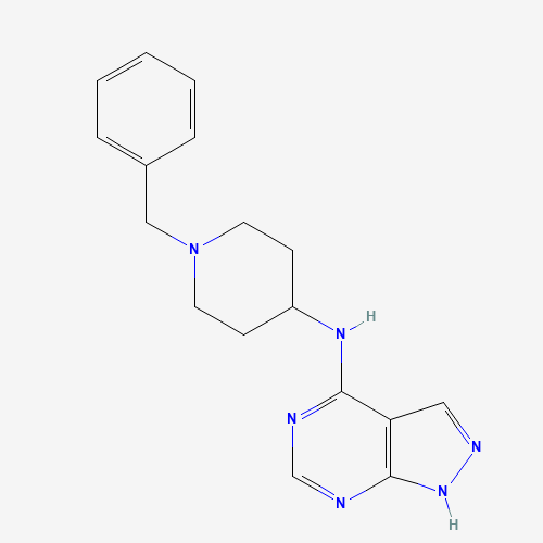 N-(1-benzylpiperidin-4-yl)-1H-pyrazolo[3,4-d]pyrimidin-4-amine (CAS: 913574-30-8) - Related Chemical Product