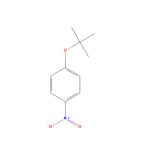 1-[(2-methylpropan-2-yl)oxy]-4-nitrobenzene (CAS: 2109-72-0) - Chemical Structure and Molecular Formula 