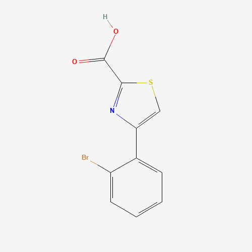 4-(2-bromophenyl)-1,3-thiazole-2-carboxylic acid (CAS: 1261268-93-2) - Chemical Structure and Molecular Formula 