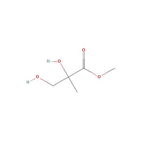 methyl 2,3-dihydroxy-2-methylpropanoate (CAS: 19860-56-1) - Chemical Structure and Molecular Formula 