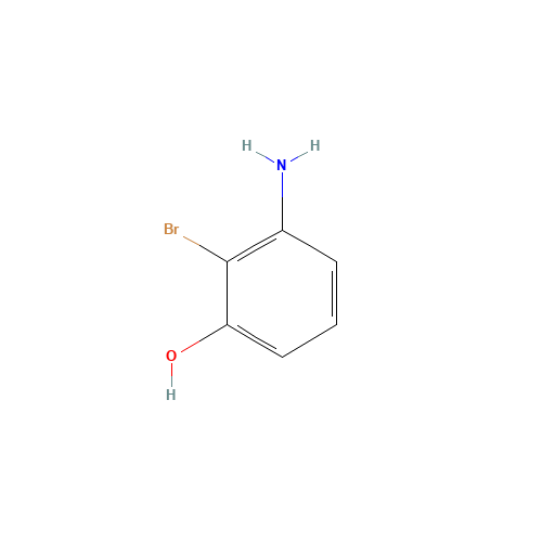 3-amino-2-bromophenol (CAS: 100367-36-0) - Chemical Structure and Molecular Formula 
