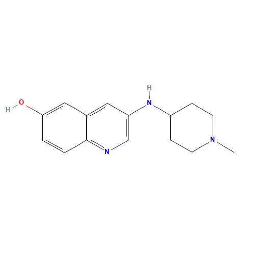 3-[(1-methylpiperidin-4-yl)amino]quinolin-6-ol (CAS: 1442636-23-8) - Related Chemical Product
