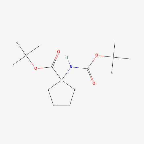 tert-butyl 1-[(2-methylpropan-2-yl)oxycarbonylamino]cyclopent-3-ene-1-carboxylate (CAS: 521964-59-0) - Related Chemical Product
