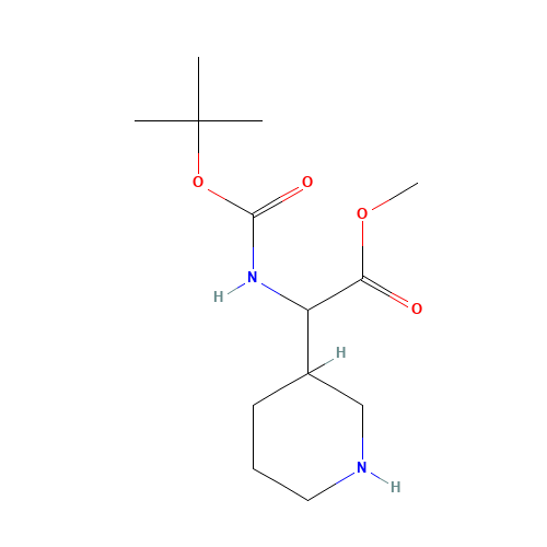 methyl 2-[(2-methylpropan-2-yl)oxycarbonylamino]-2-piperidin-3-ylacetate (CAS: 1219331-78-8) - Related Chemical Product