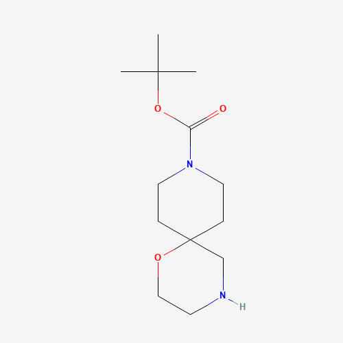 tert-butyl 1-oxa-4,9-diazaspiro[5.5]undecane-9-carboxylate (CAS: 930785-40-3) - Chemical Structure and Molecular Formula 