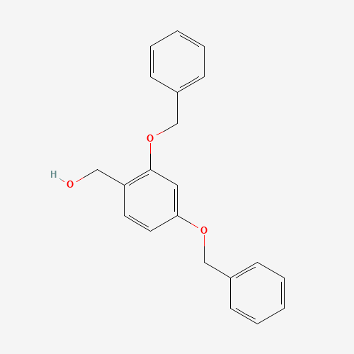 [2,4-bis(phenylmethoxy)phenyl]methanol (CAS: 33617-58-2) - Chemical Structure and Molecular Formula 