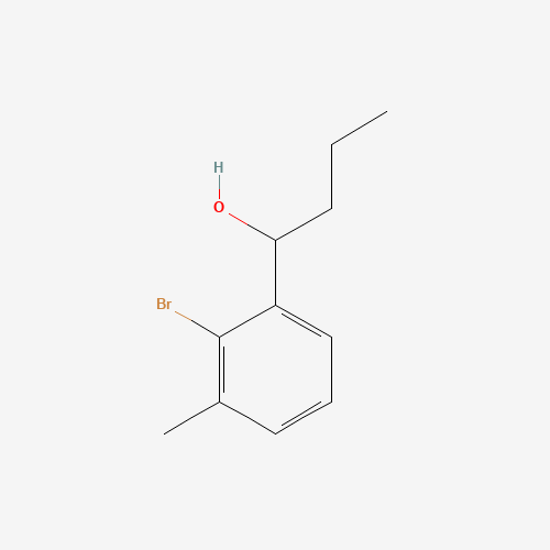 1-(2-bromo-3-methylphenyl)butan-1-ol (CAS: 1232407-44-1) - Chemical Structure and Molecular Formula 