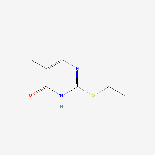 2-ethylsulfanyl-5-methyl-1H-pyrimidin-6-one (CAS: 13480-95-0) - Chemical Structure and Molecular Formula 