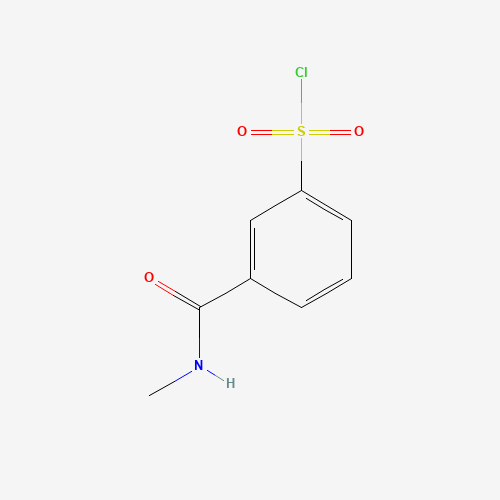 3-(methylcarbamoyl)benzenesulfonyl chloride (CAS: 1016715-95-9) - Chemical Structure and Molecular Formula 