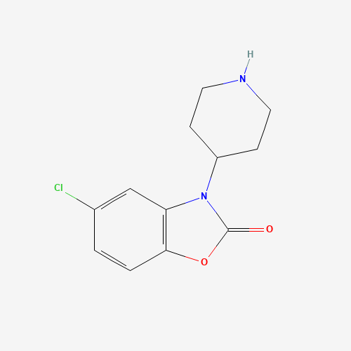 5-chloro-3-piperidin-4-yl-1,3-benzoxazol-2-one (CAS: 173842-56-3) - Chemical Structure and Molecular Formula 