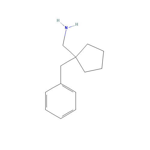 (1-benzylcyclopentyl)methanamine (CAS: 141336-30-3) - Chemical Structure and Molecular Formula 