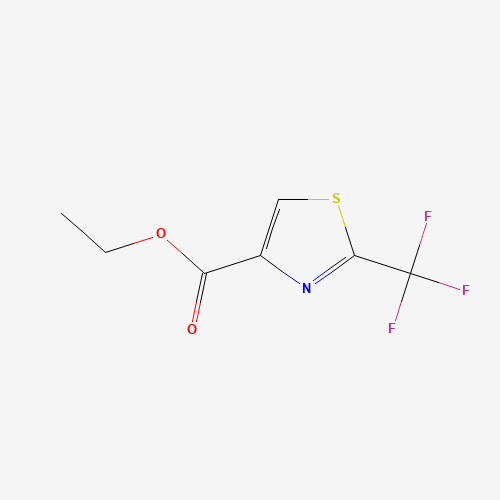 ethyl 2-(trifluoromethyl)-1,3-thiazole-4-carboxylate (CAS: 133046-46-5) - Chemical Structure and Molecular Formula 