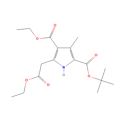 2-O-tert-butyl 4-O-ethyl 5-(2-ethoxy-2-oxoethyl)-3-methyl-1H-pyrrole-2,4-dicarboxylate (CAS: 107044-80-4) - Related Chemical Product