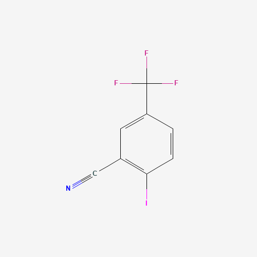 2-iodo-5-(trifluoromethyl)benzonitrile (CAS: 868166-20-5) - Chemical Structure and Molecular Formula 