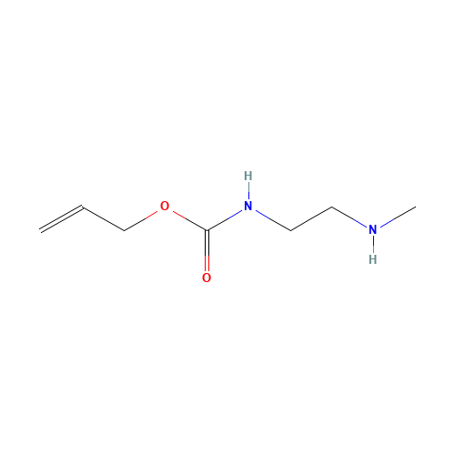 prop-2-enyl N-[2-(methylamino)ethyl]carbamate (CAS: 188403-10-3) - Chemical Structure and Molecular Formula 