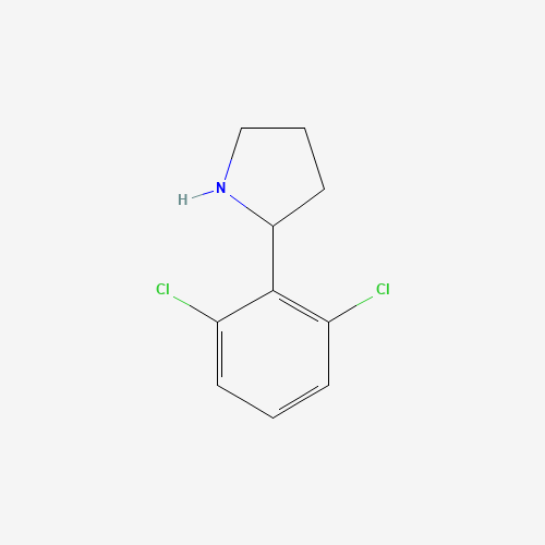2-(2,6-dichlorophenyl)pyrrolidine (CAS: 383127-39-7) - Chemical Structure and Molecular Formula 