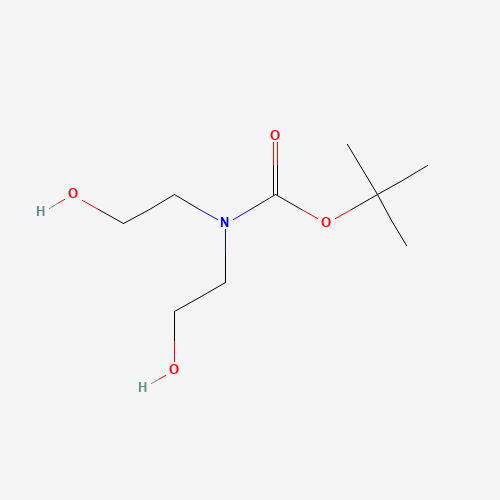 tert-butyl N,N-bis(2-hydroxyethyl)carbamate (CAS: 103898-11-9) - Chemical Structure and Molecular Formula 