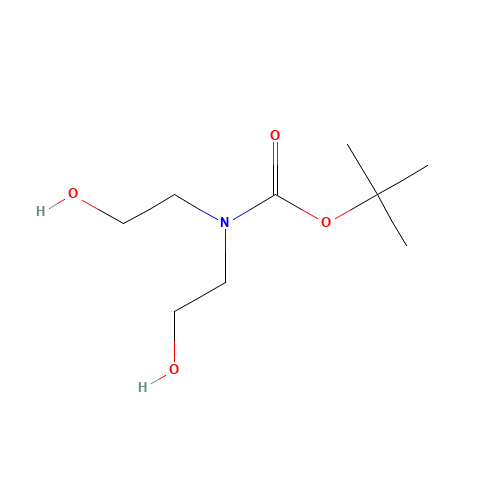 tert-butyl N,N-bis(2-hydroxyethyl)carbamate (CAS: 103898-11-9) - Chemical Structure and Molecular Formula 