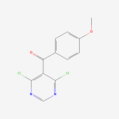 (4,6-dichloropyrimidin-5-yl)-(4-methoxyphenyl)methanone (CAS: 1245646-55-2) - Chemical Structure and Molecular Formula 