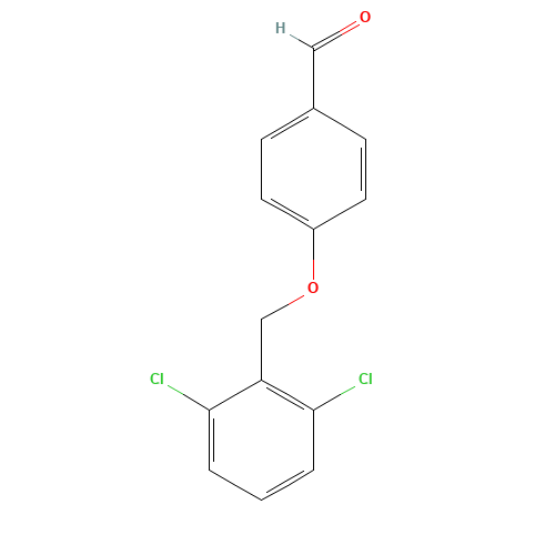4-[(2,6-dichlorophenyl)methoxy]benzaldehyde (CAS: 166049-76-9) - Chemical Structure and Molecular Formula 