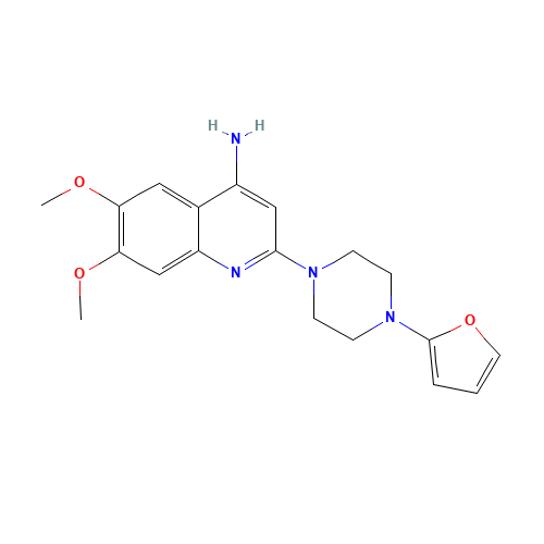 2-[4-(furan-2-yl)piperazin-1-yl]-6,7-dimethoxyquinolin-4-amine (CAS: 742649-91-8) - Related Chemical Product