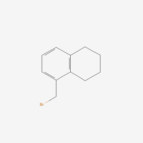 5-(bromomethyl)-1,2,3,4-tetrahydronaphthalene chemical structure 5-(bromomethyl)-1,2,3,4-tetrahydronaphthalene (CAS: 33079-29-7) - Chemical Structure and Molecular Formula