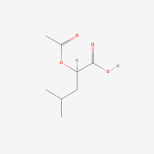 2-acetyloxy-4-methylpentanoic acid (CAS: 90113-92-1) - Chemical Structure and Molecular Formula 