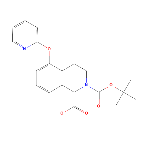 2-O-tert-butyl 1-O-methyl 5-pyridin-2-yloxy-3,4-dihydro-1H-isoquinoline-1,2-dicarboxylate (CAS: 1430563-86-2) - Related Chemical Product