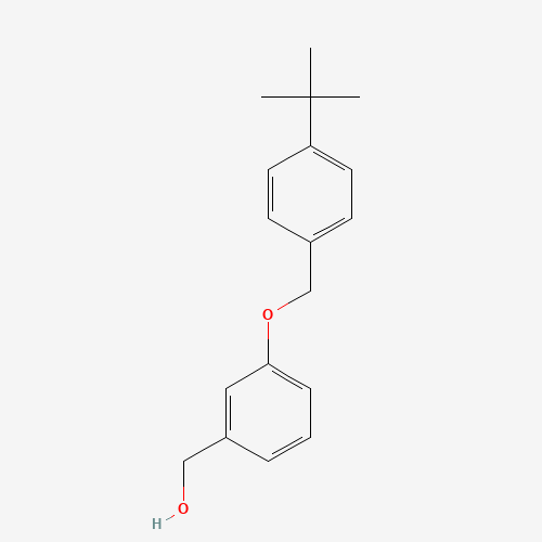 [3-[(4-tert-butylphenyl)methoxy]phenyl]methanol (CAS: 1040317-49-4) - Chemical Structure and Molecular Formula 