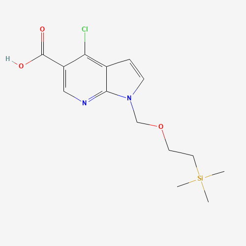4-chloro-1-(2-trimethylsilylethoxymethyl)pyrrolo[2,3-b]pyridine-5-carboxylic acid (CAS: 1039740-71-0) - Related Chemical Product