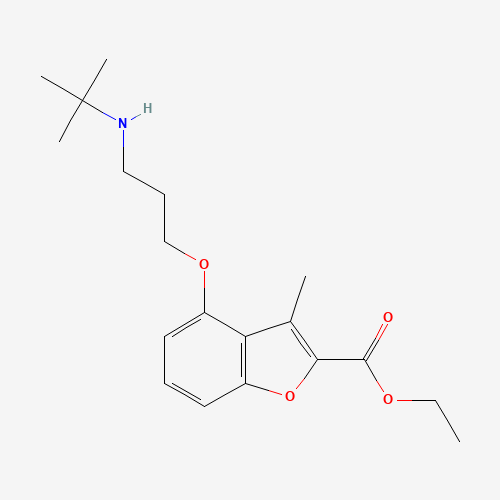 ethyl 4-[3-(tert-butylamino)propoxy]-3-methyl-1-benzofuran-2-carboxylate (CAS: 279231-57-1) - Related Chemical Product