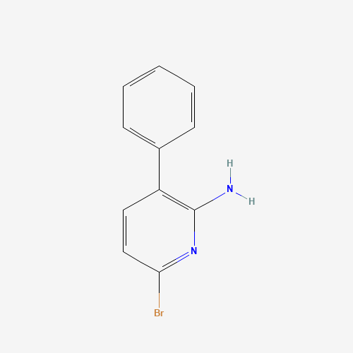 6-bromo-3-phenylpyridin-2-amine (CAS: 102249-49-0) - Chemical Structure and Molecular Formula 