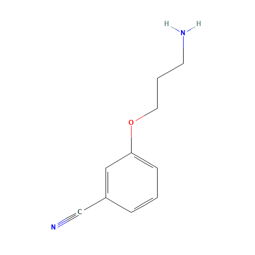 3-(3-aminopropoxy)benzonitrile (CAS: 785760-03-4) - Chemical Structure and Molecular Formula 