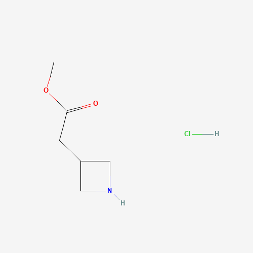 methyl 2-(azetidin-3-yl)acetate;hydrochloride (CAS: 1229705-59-2) - Chemical Structure and Molecular Formula 