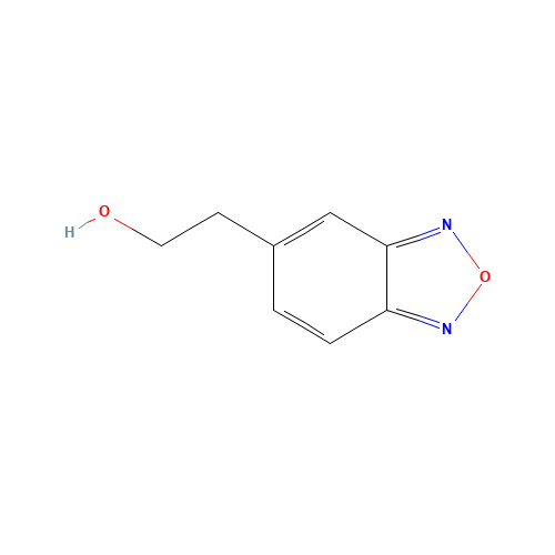 2-(2,1,3-benzoxadiazol-5-yl)ethanol (CAS: 136080-71-2) - Chemical Structure and Molecular Formula 