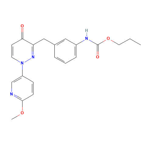 propyl N-[3-[[1-(6-methoxypyridin-3-yl)-4-oxopyridazin-3-yl]methyl]phenyl]carbamate (CAS: 1314380-88-5) - Related Chemical Product