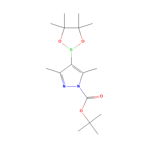 tert-butyl 3,5-dimethyl-4-(4,4,5,5-tetramethyl-1,3,2-dioxaborolan-2-yl)pyrazole-1-carboxylate (CAS: 1073354-70-7) - Related Chemical Product