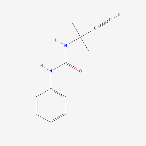 1-(2-methylbut-3-yn-2-yl)-3-phenylurea (CAS: 42785-81-9) - Chemical Structure and Molecular Formula 