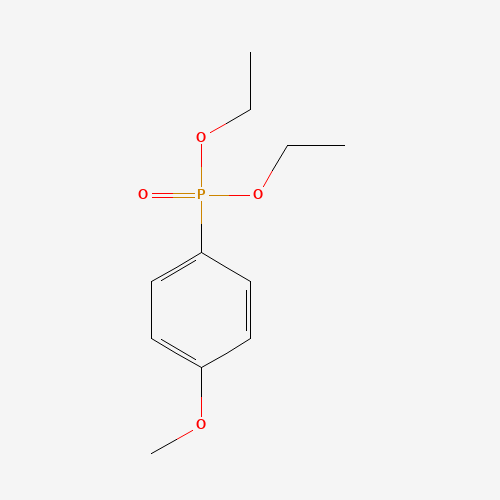 1-diethoxyphosphoryl-4-methoxybenzene (CAS: 3762-33-2) - Chemical Structure and Molecular Formula 