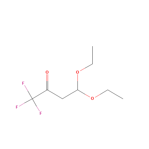 4,4-diethoxy-1,1,1-trifluorobutan-2-one (CAS: 333339-64-3) - Chemical Structure and Molecular Formula 
