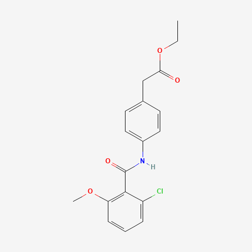 ethyl 2-[4-[(2-chloro-6-methoxybenzoyl)amino]phenyl]acetate (CAS: 1198420-31-3) - Related Chemical Product