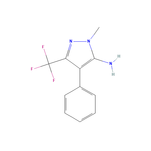 2-methyl-4-phenyl-5-(trifluoromethyl)pyrazol-3-amine (CAS: 63156-74-1) - Related Chemical Product