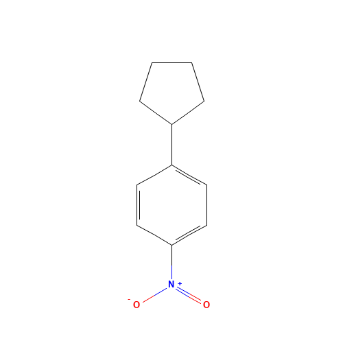 1-cyclopentyl-4-nitrobenzene (CAS: 89410-18-4) - Chemical Structure and Molecular Formula 