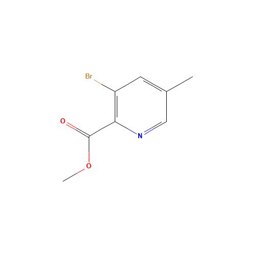 methyl 3-bromo-5-methylpyridine-2-carboxylate (CAS: 1228880-68-9) - Chemical Structure and Molecular Formula 